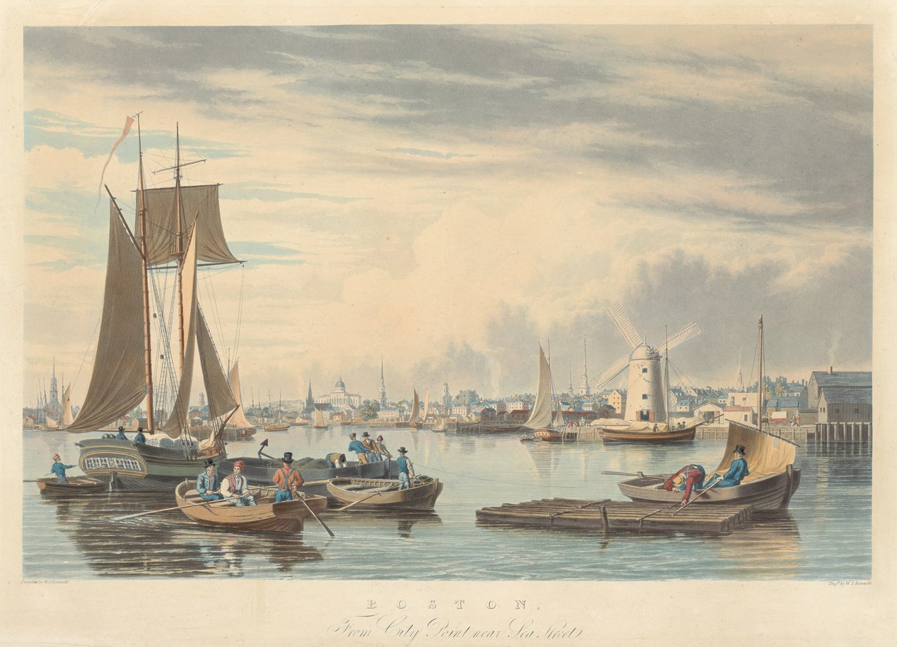 Boston: From City Point near Sea Street by William James Bennett