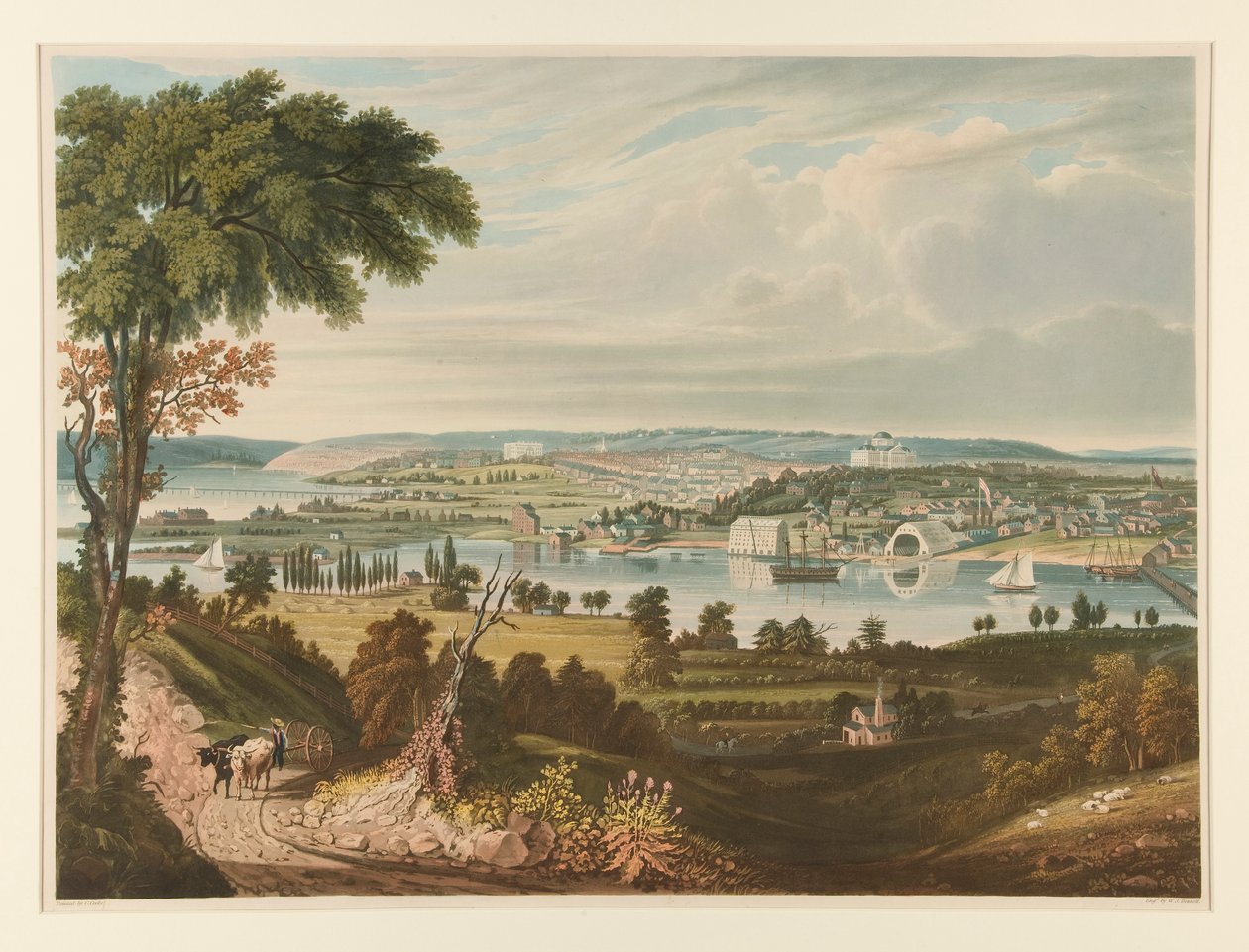 City of Washington From Beyond the Navy Yard by William James Bennett