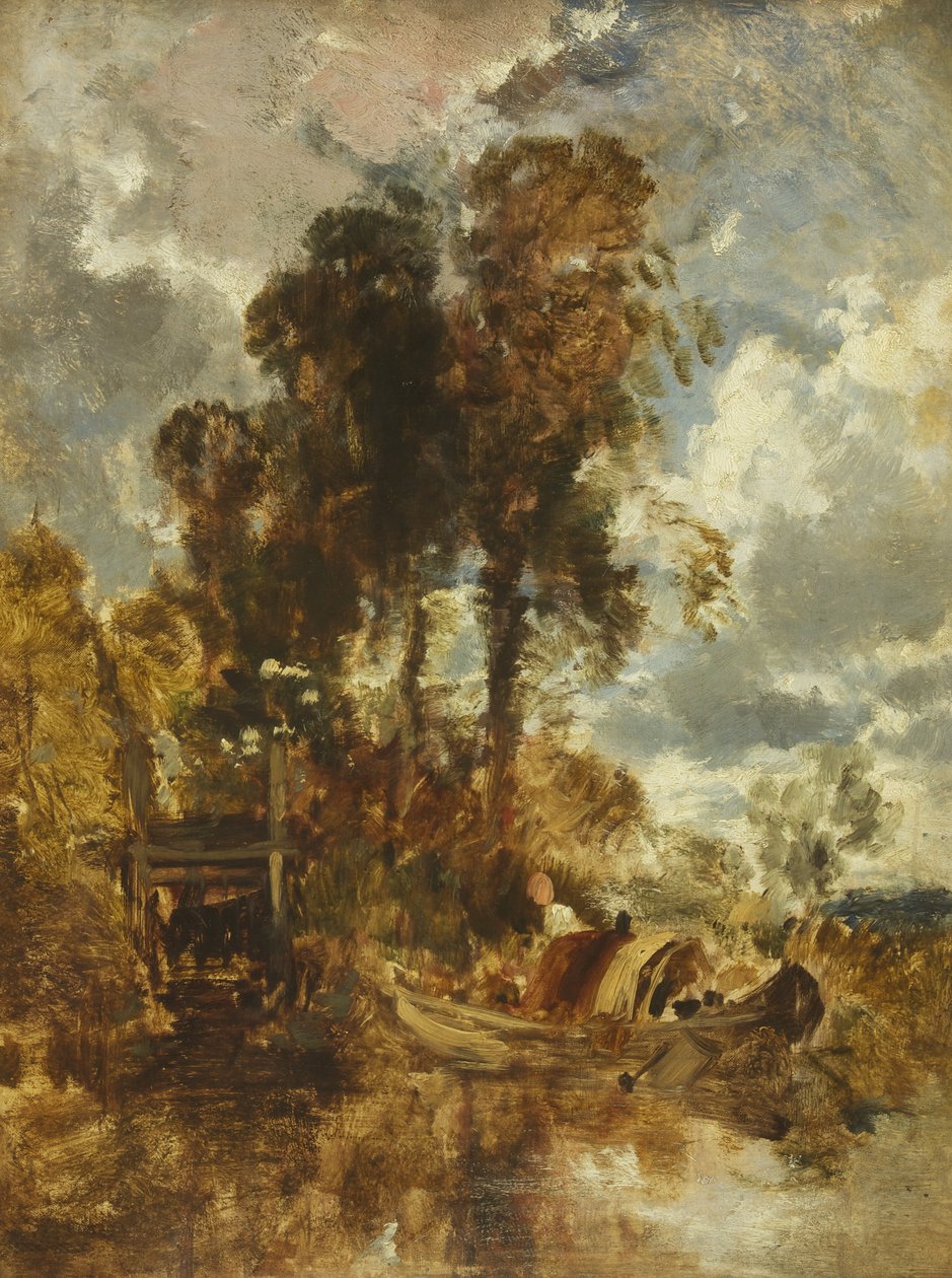Eel Baskets on the Thames by William James Muller