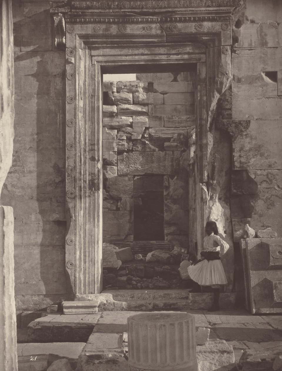 The Acropolis of Athens, Plate 21, 1869/1870 by William James Stillman