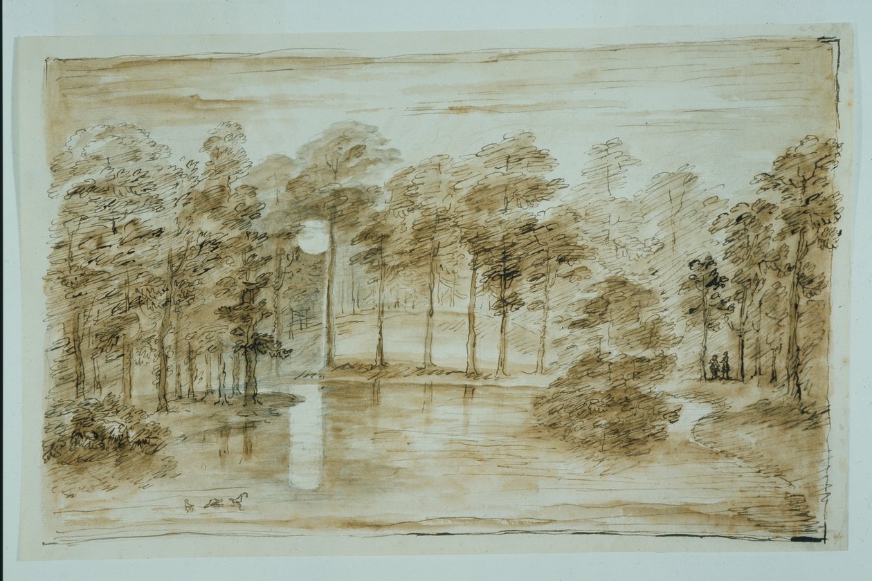 Design for the Woodland Water Garden, Seen in the Moonlight by William Kent