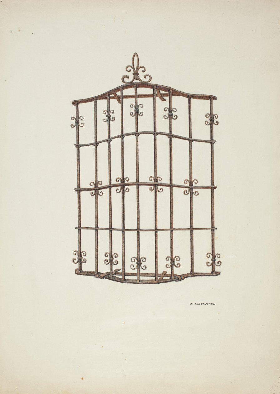 Iron Grille by William Kieckhofel