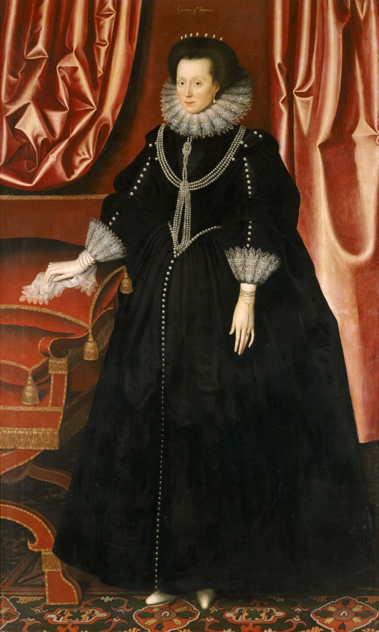 Elizabeth Drury, Countess of Exeter, c.1615 by William Larkin