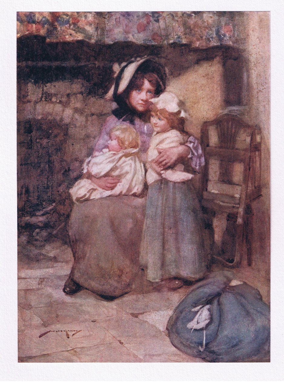 And Kissed Her Thoughtless Babes with Many a Tear, and Clasped Them Close, in Sorrow Doubly Dear by William Lee Hankey