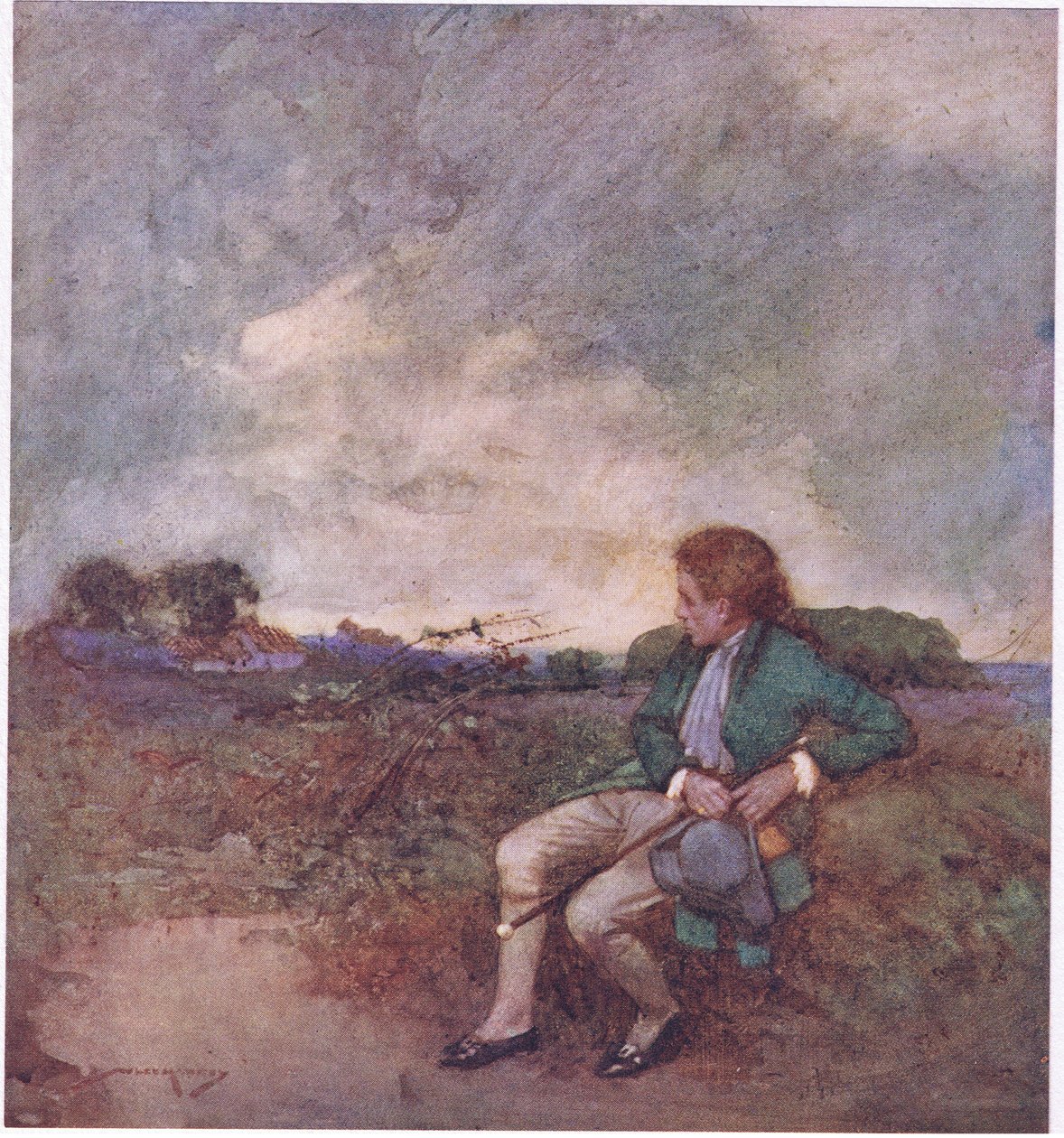 Here as I Take My Solitary Rounds, Amidst Thy Tangling Walks, and Ruined Grounds by William Lee Hankey
