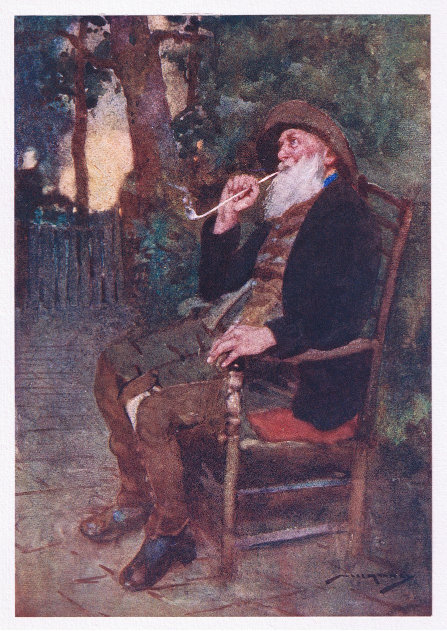 How happy he who crowns, in shades like these, a youth of labour with an age of ease by William Lee Hankey