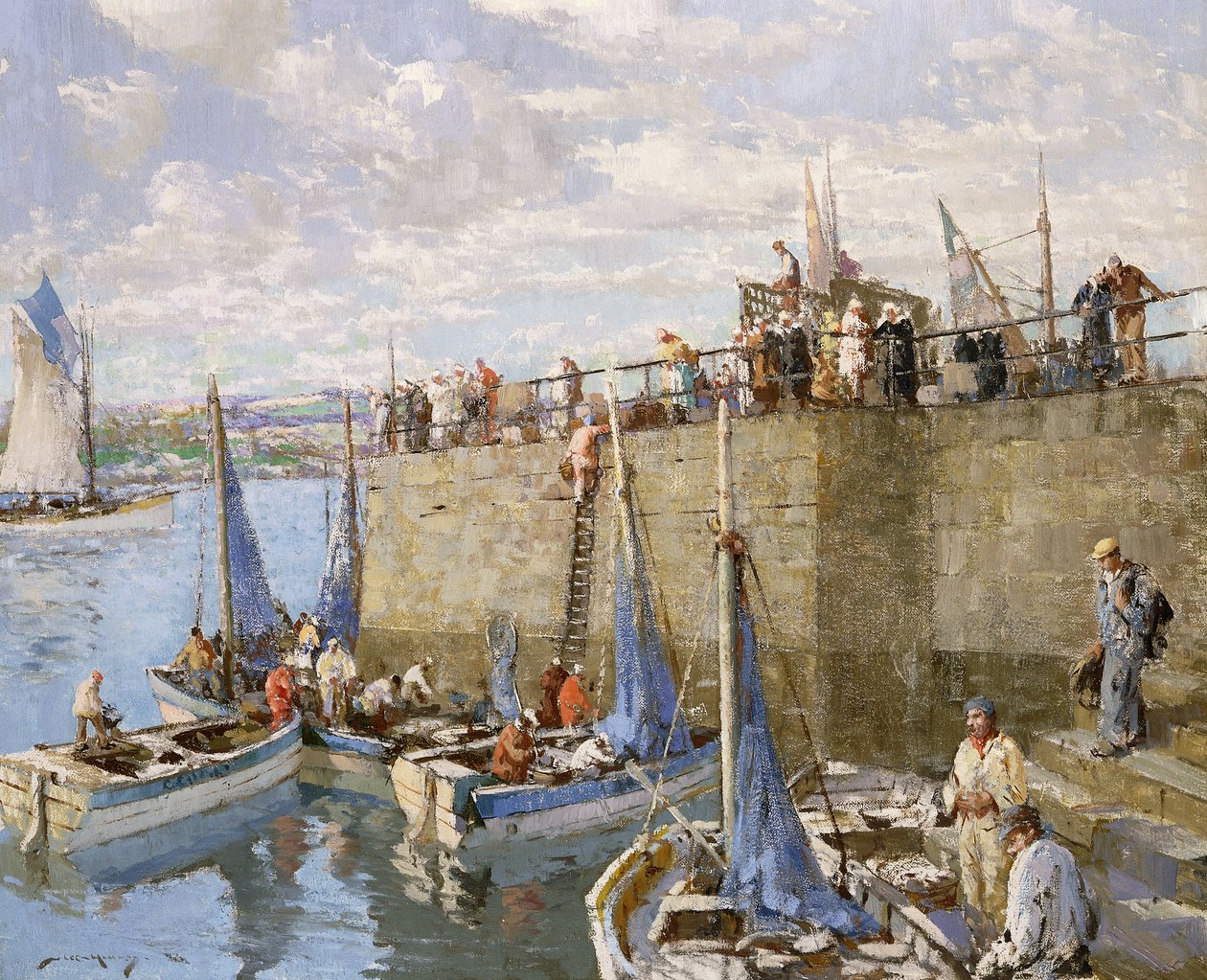Sardine Fishers, Concarneau by William Lee Hankey