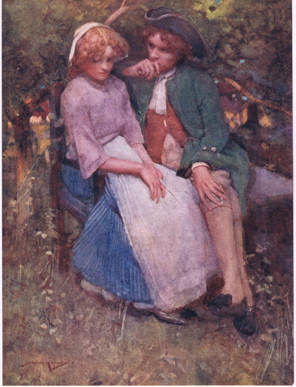 The Hawthorn Bush, with Seats Beneath the Shade, for Talking Age and Whispering Lovers Made! by William Lee Hankey