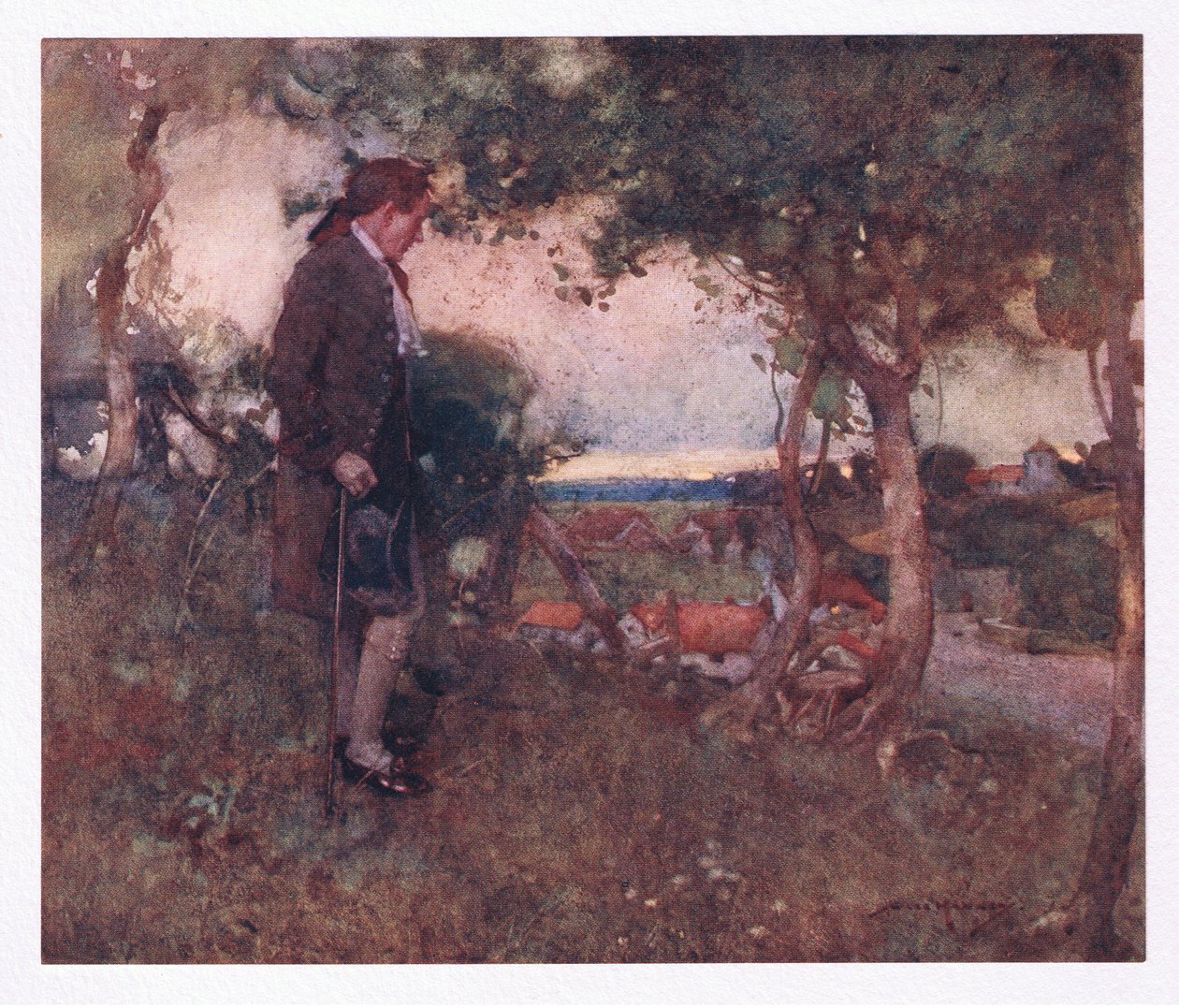 There as I Passed Careless Steps and Slow, the Mingling Notes Came Softened from Below by William Lee Hankey