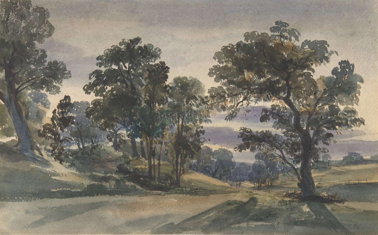 A Parkland View at Dusk by William Leighton Leitch