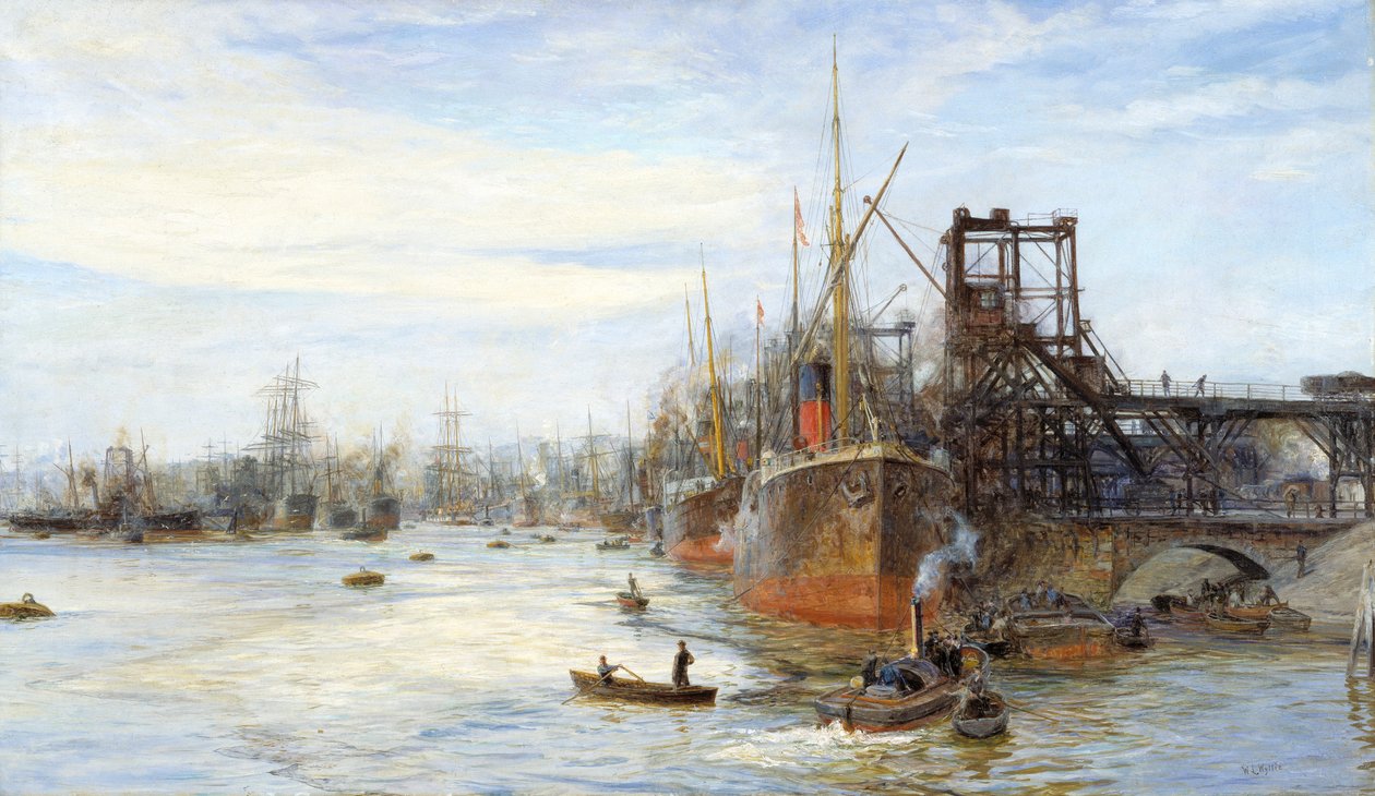 Barry Docks by William Lionel Wyllie