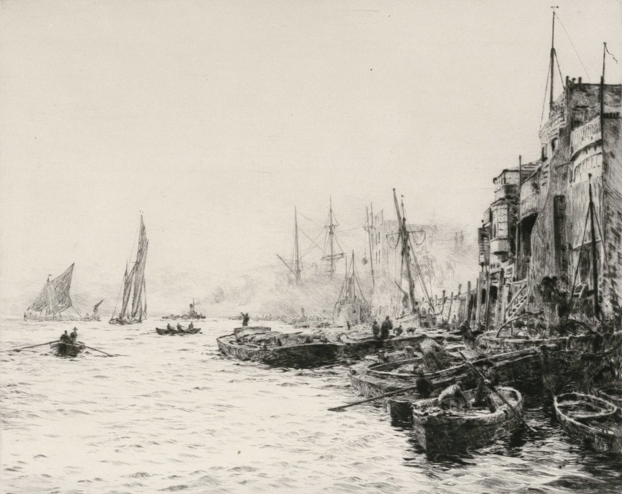 Old Limehouse by William Lionel Wyllie