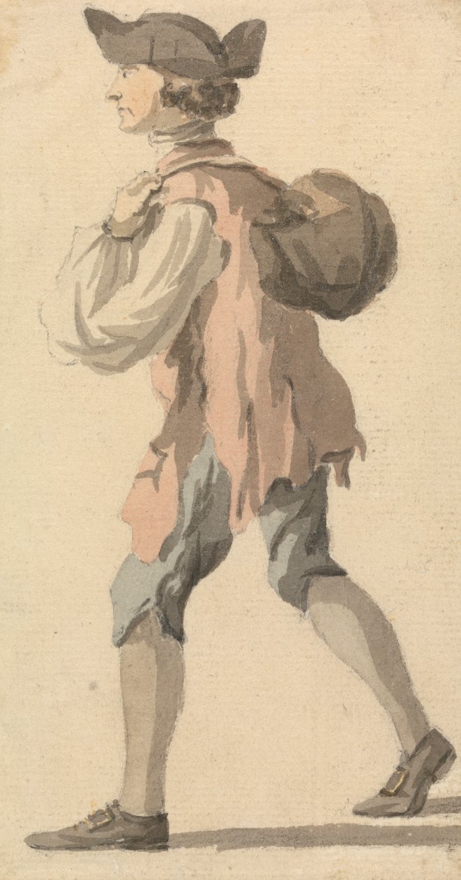 Man Carrying Bundle on his Back by William Marlow
