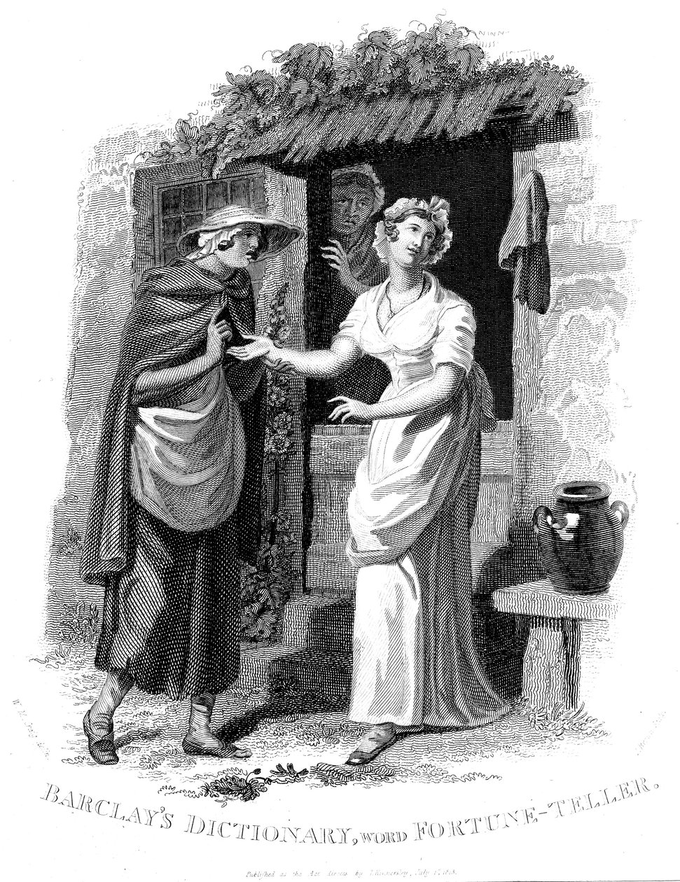 Chiromancy: Country Girl Having Her Hand Read by a Fortune Teller by William Marshall Craig