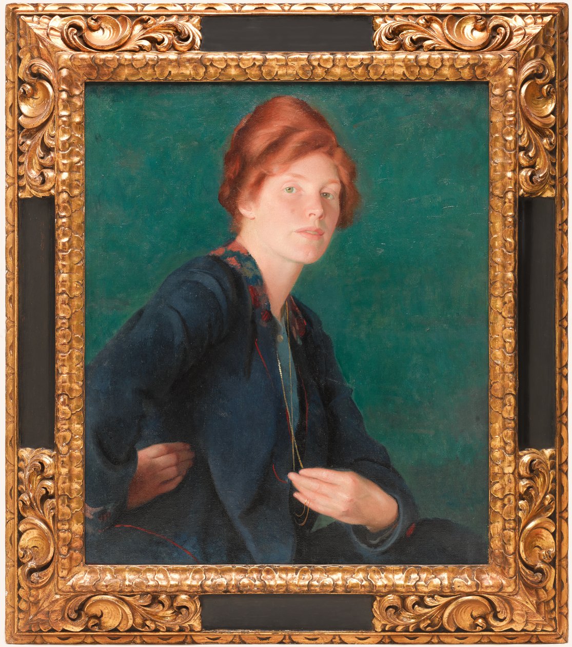 A Woman with Red Hair by William McGregor Paxton