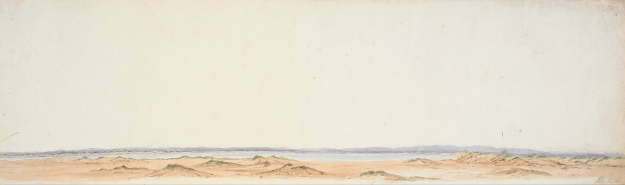 Sketch from the South Bank of the Rangitiki by William Mein Smith