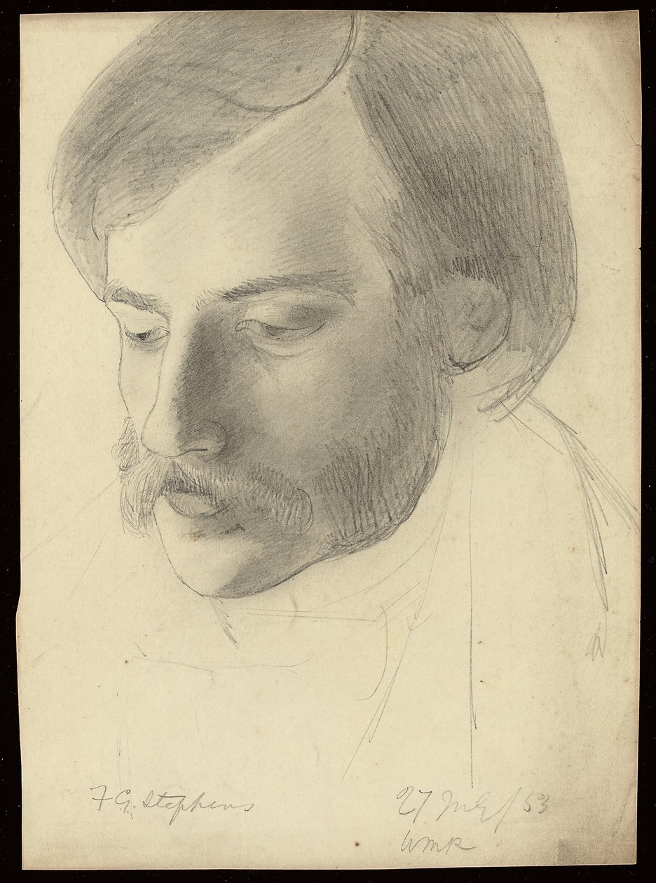 Portrait of Frederick George Stephens by William Michael Rossetti