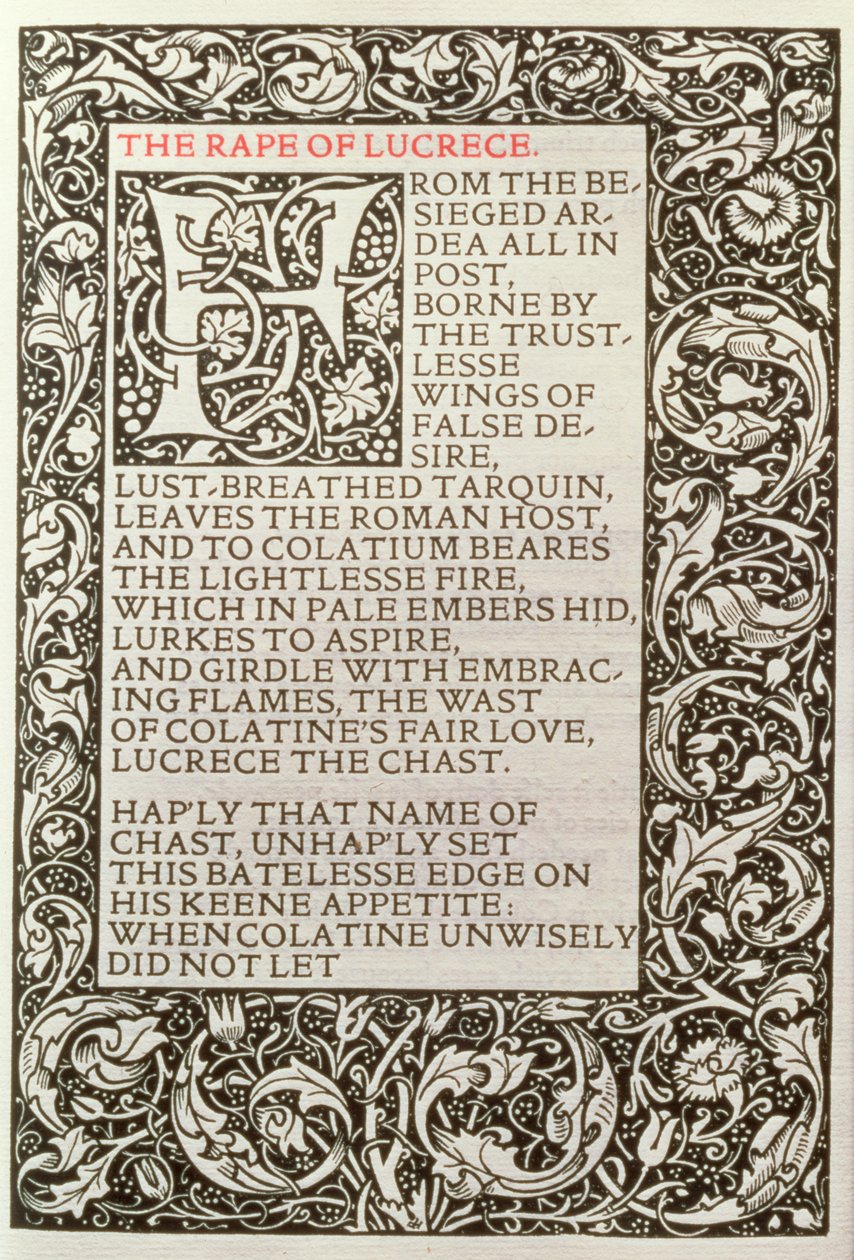 The Rape of Lucrece, from 