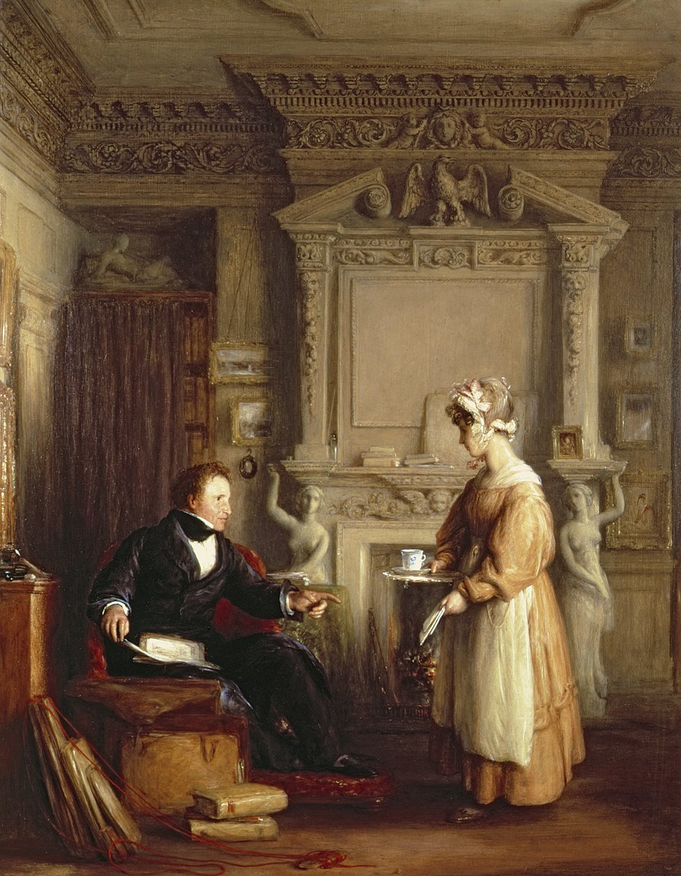 Art collector John Sheepshanks and a domestic servant by William Mulready