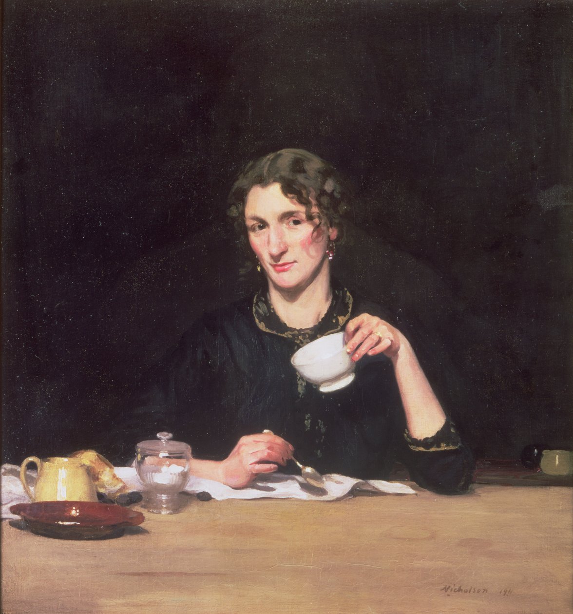 A Lady at Breakfast or Le Dejeuner de Marie by William Nicholson