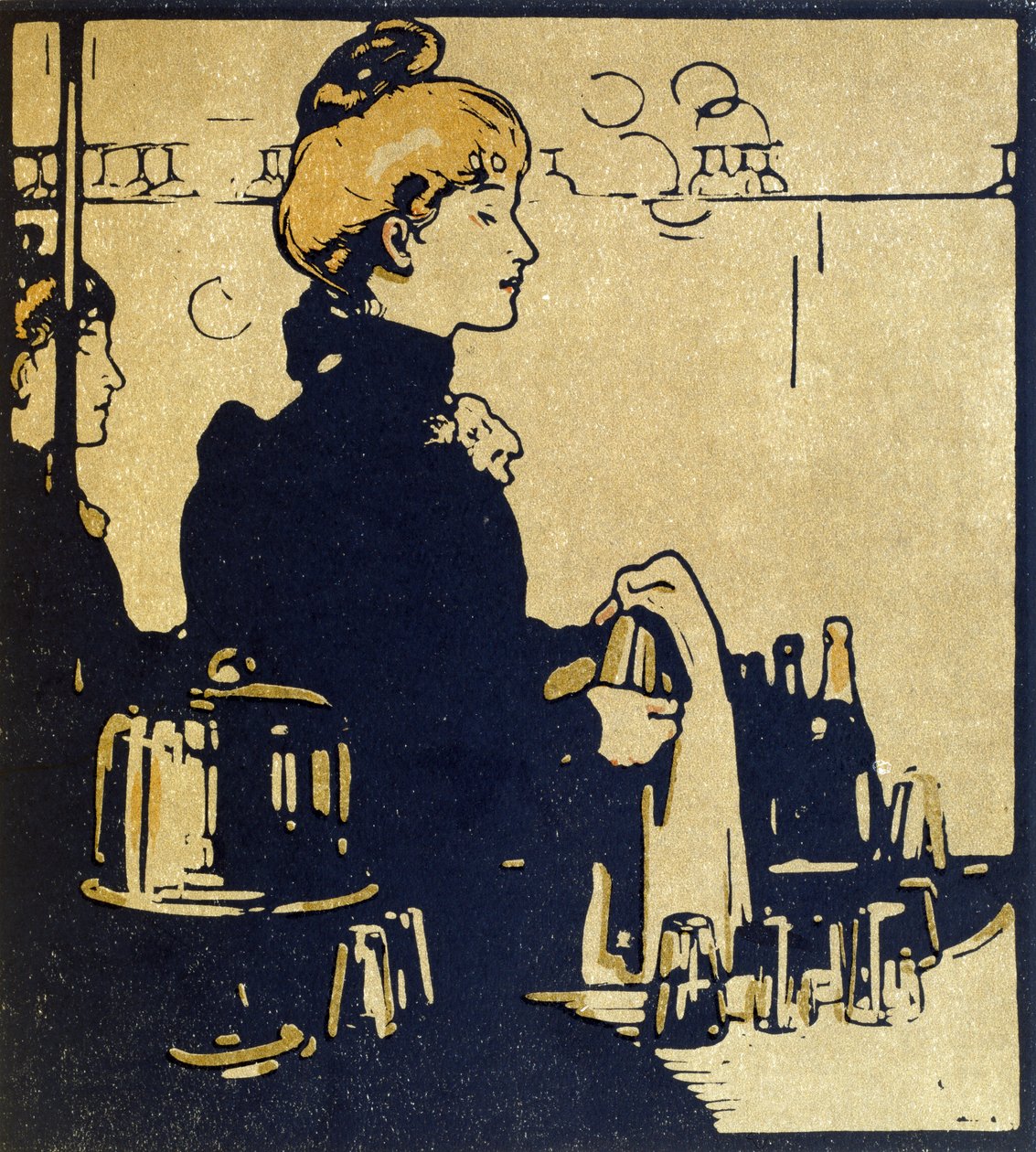 Barmaid, illustration from 
