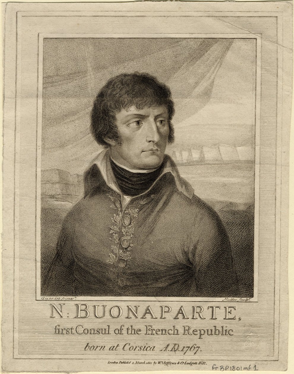 Napoleon Bonaparte as First Consul of France, 1801 by William Nutter