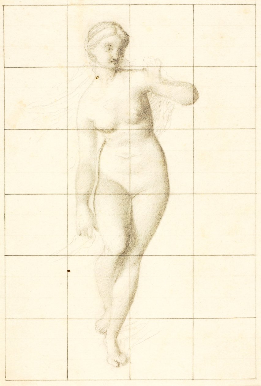Venus Guiding Aeneas and the Trojans to the Latin Shore (study of Venus) by William Page