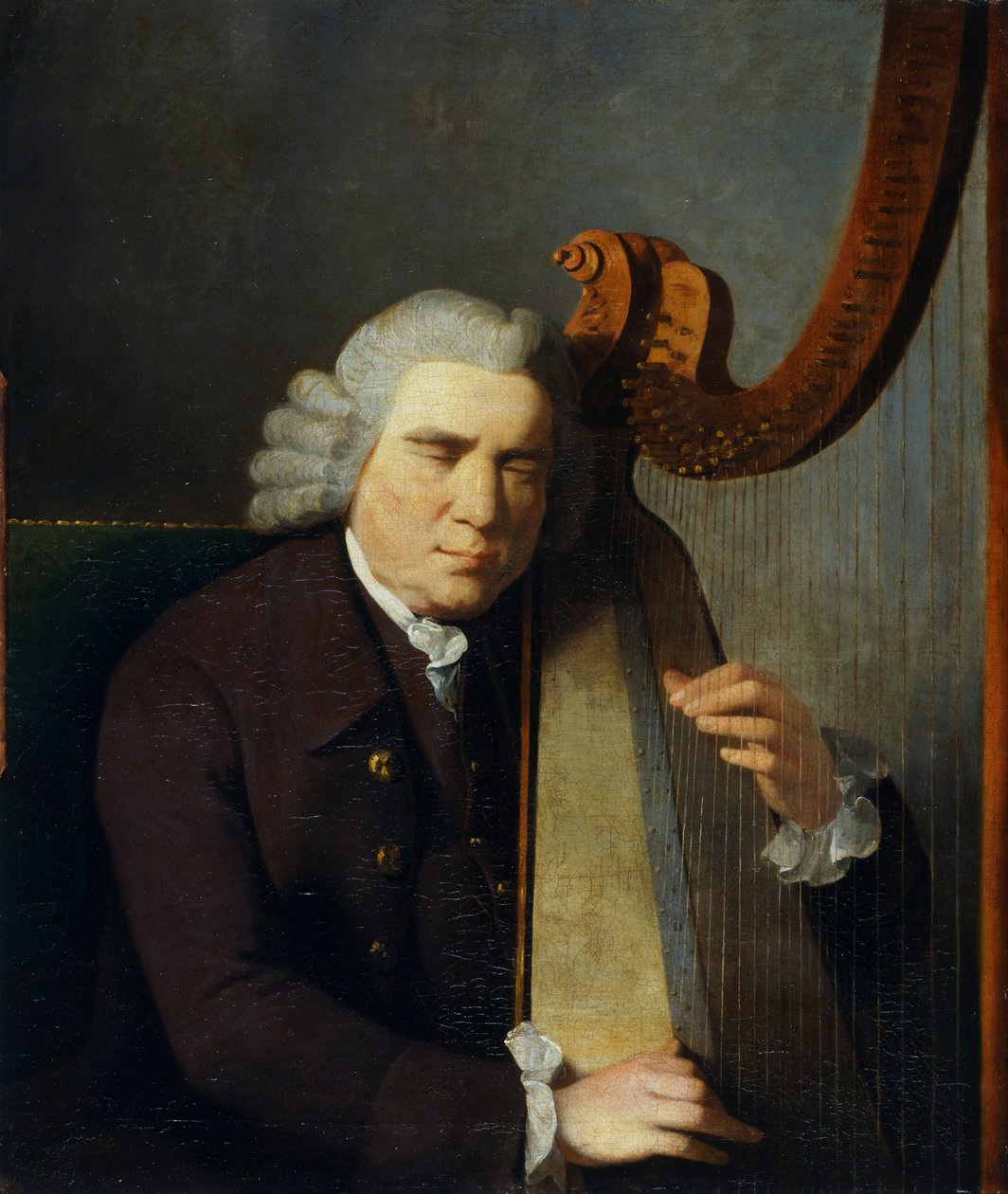 The Blind Harpist, John Parry, 1710-1782, 1775-91 by William Parry