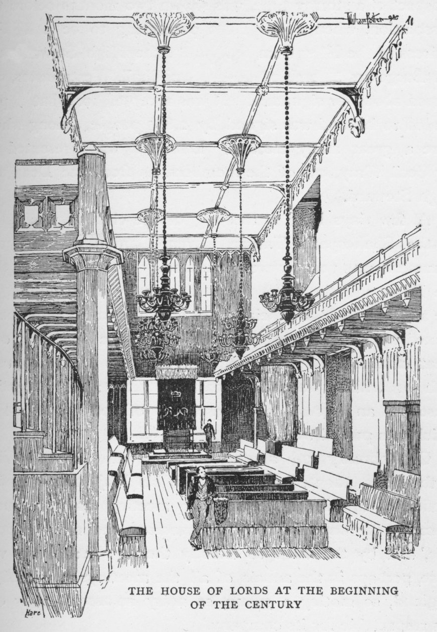 The House of Lords at the Beginning of the Century, c1897 by William Patten