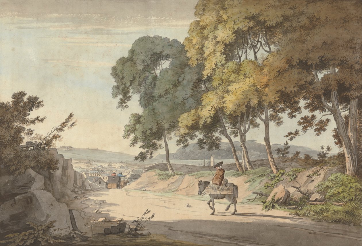 View of Plymouth taken from the Seven Trees, Exeter Road by William Payne