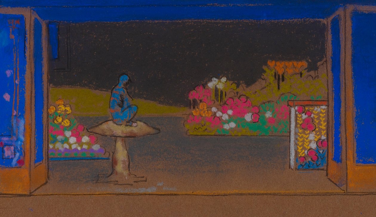 Garden of Flowers (set design for Alice-in-Wonderland, 1915) by William Penhallow Henderson