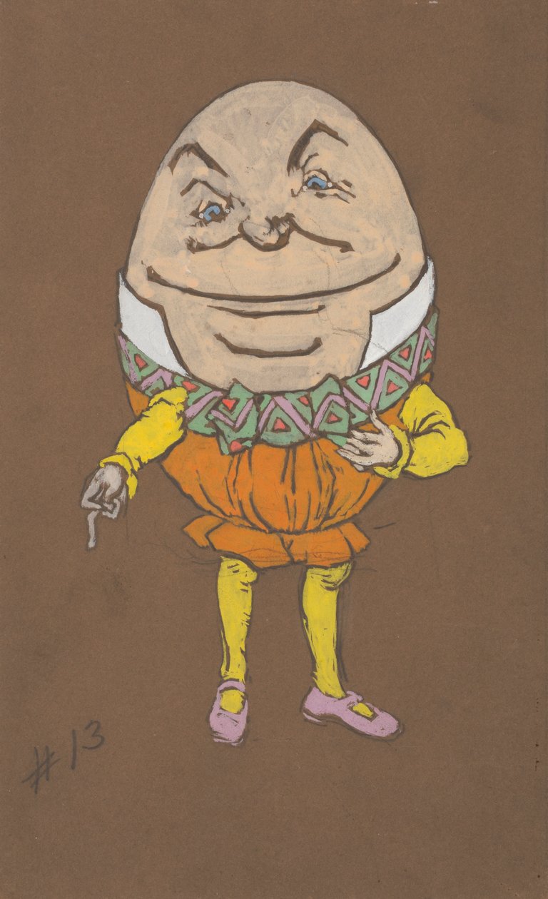 Humpty Dumpty Costume Design for Alice-in-Wonderland