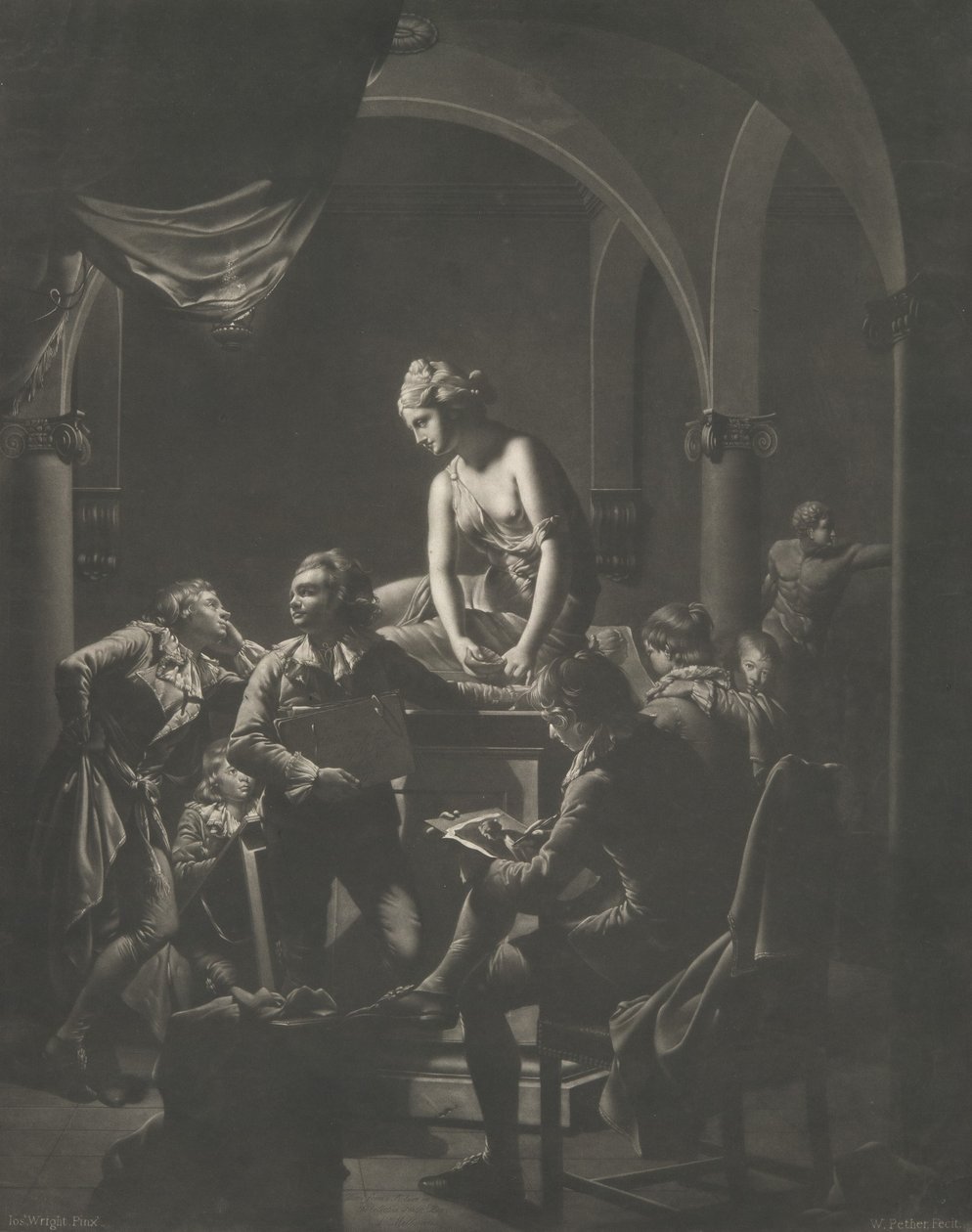 An Academy by Lamplight by William Pether