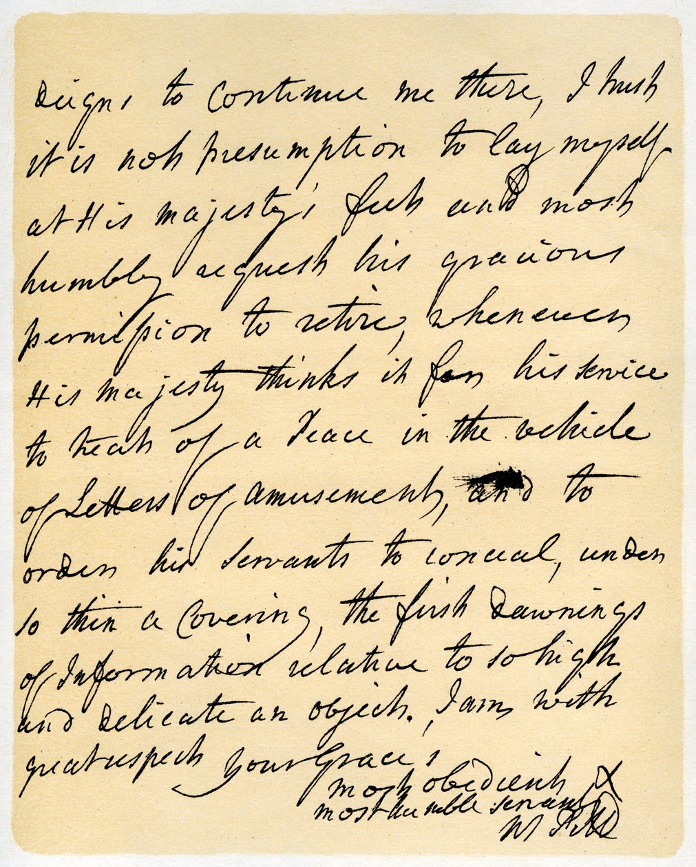 Letter from William Pitt to the Duke of Newcastle, Hayes, 23rd October 1759 by William Pitt