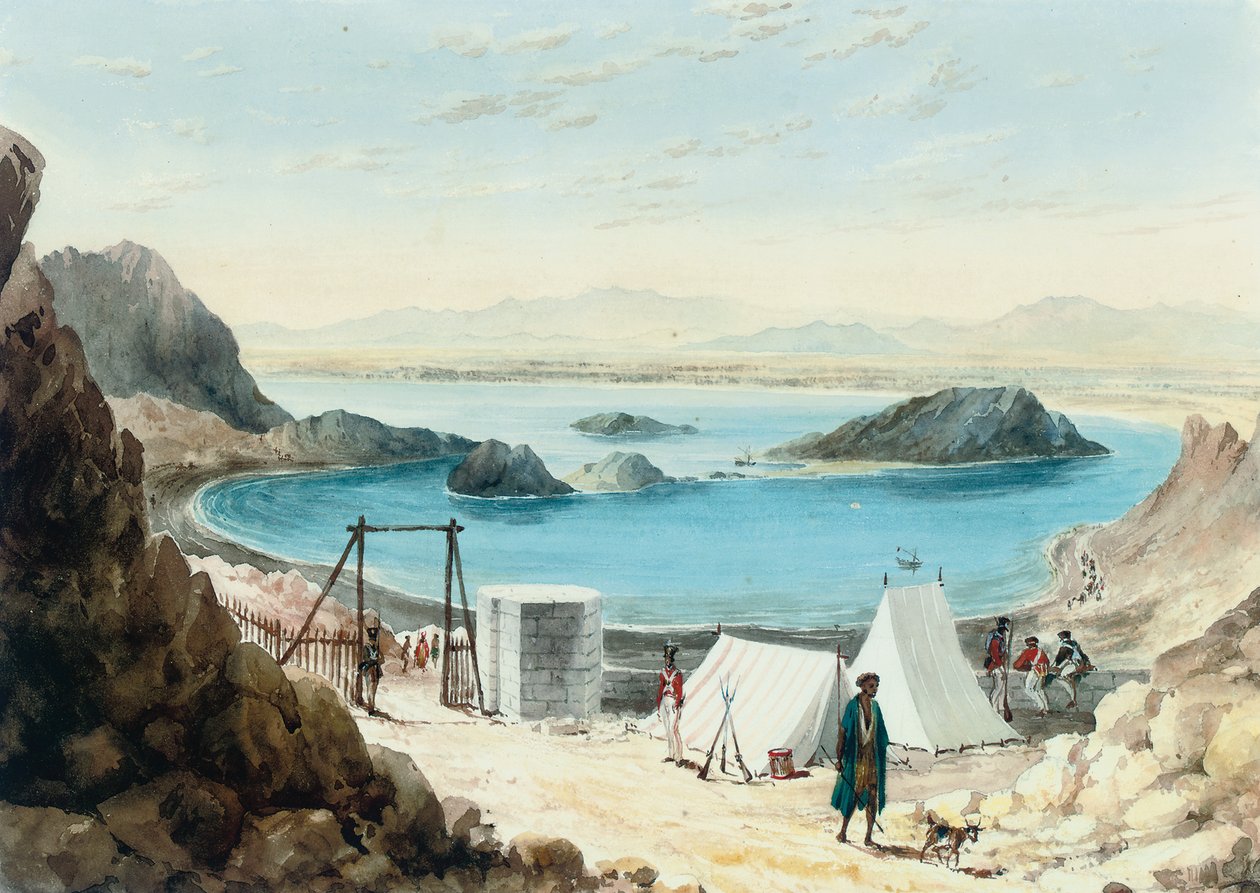 Aden Harbour by William Prinsep