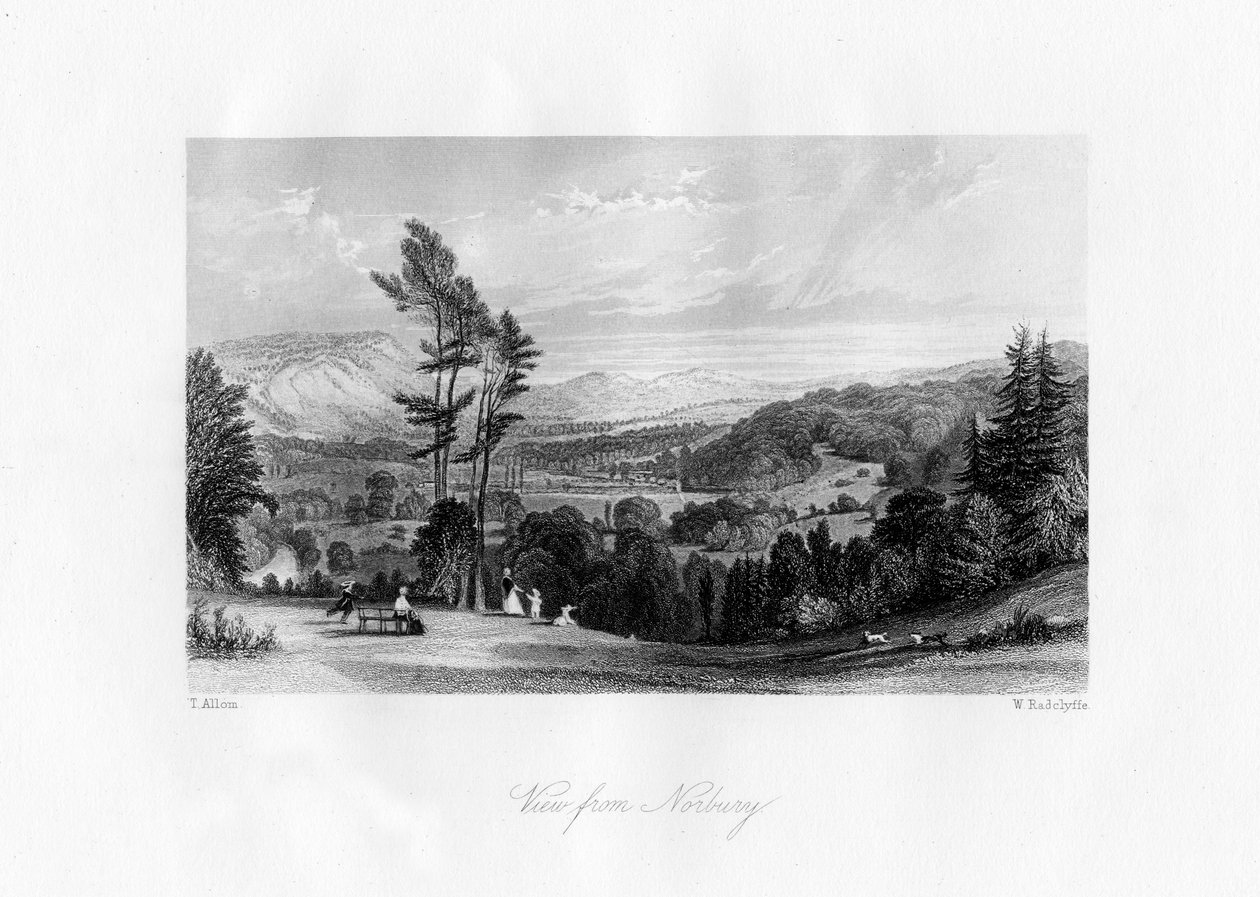 A view from Norbury, Surrey by William Radclyffe