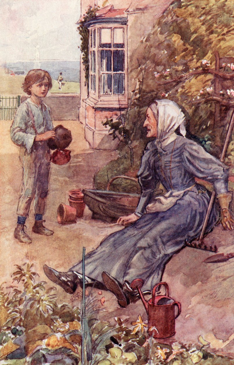 David and his Great Aunt, frontispiece from 