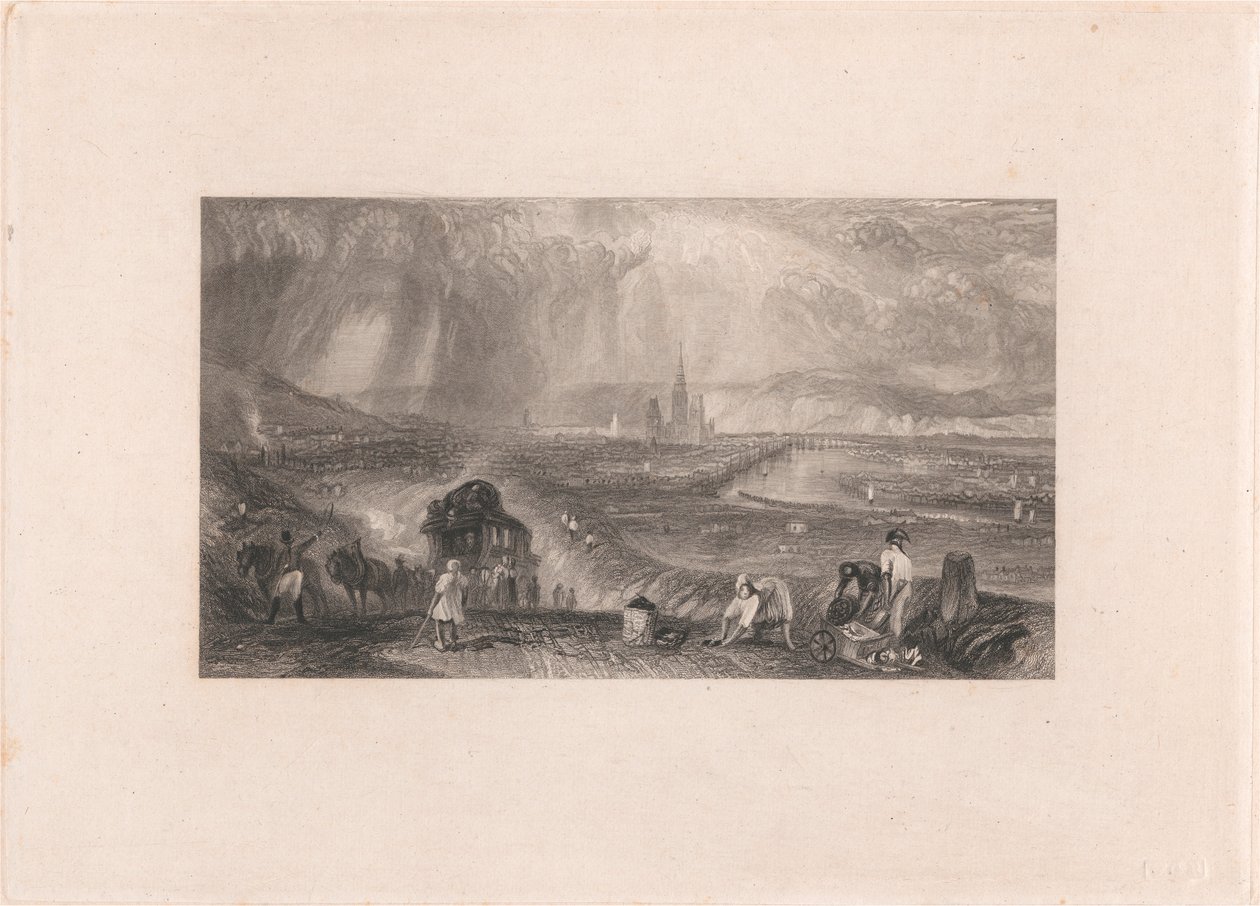 Distant View of Rouen by William Richardson