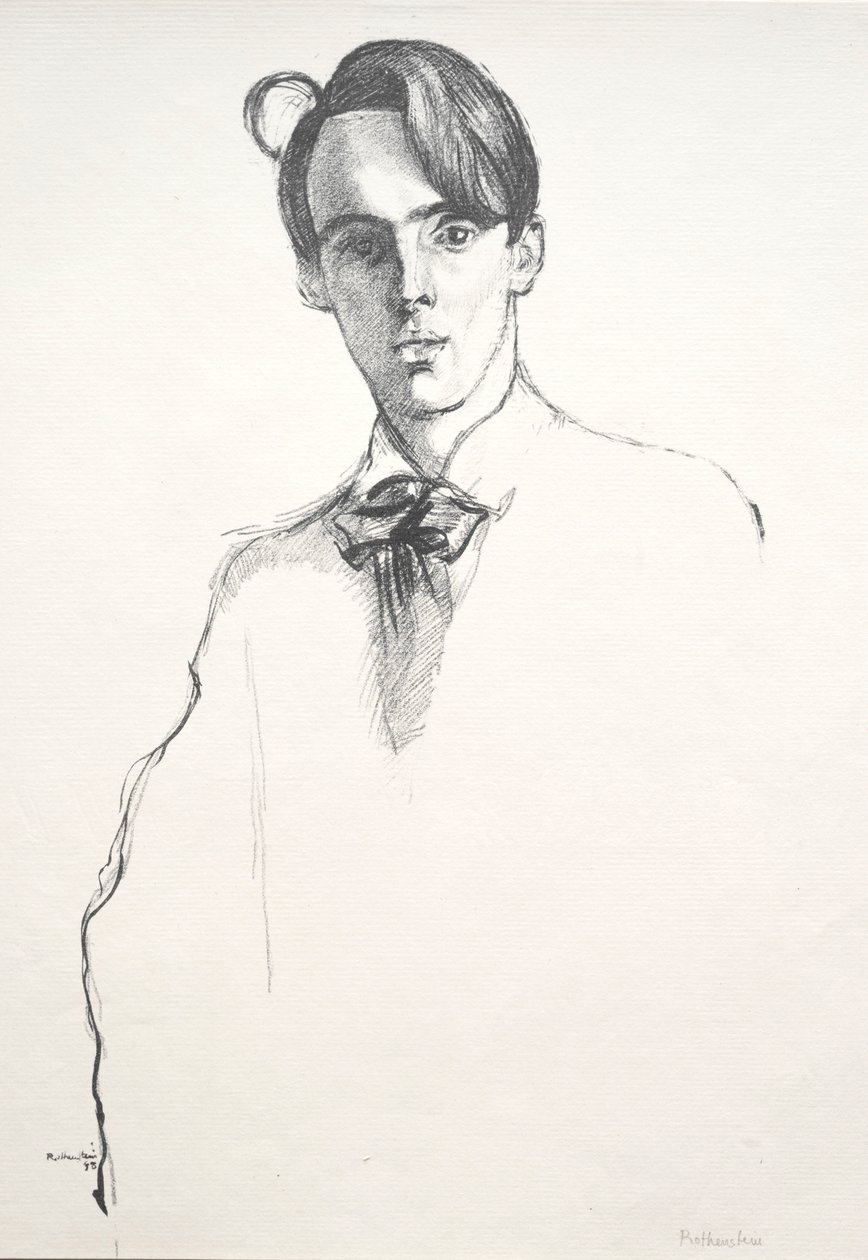 William Butler Yeats, 1898 by William Rothenstein