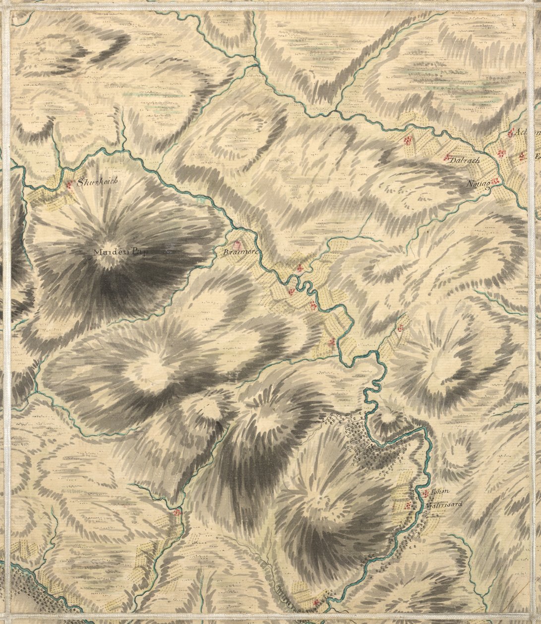 Dalnawhinny, Roy Military Survey of Scotland by William Roy