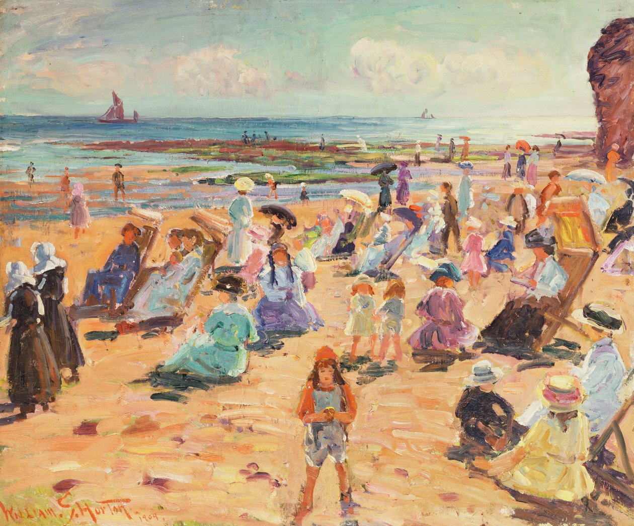 Beach Scene by William Samuel Horton