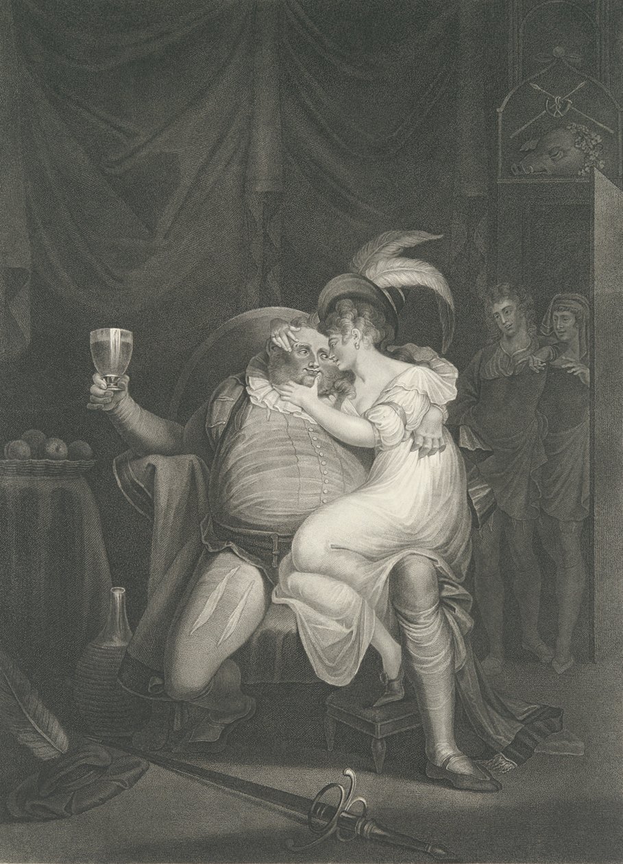 Doll Tearsheet, Falstaff, Henry and Poins Shakespeare, first published 1795, reissued 1852 by William Satchwell Leney