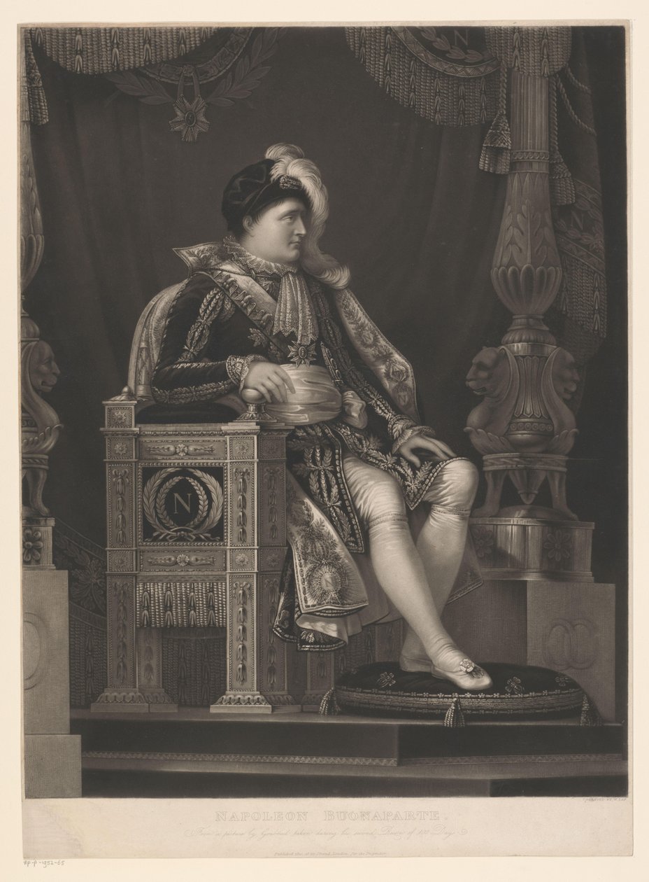 Portrait of Napoleon Bonaparte (title on object) by William Say