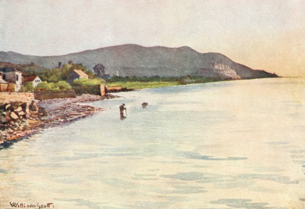 On the Shore, Diano Marina, Cervo in the Distance by William Scott
