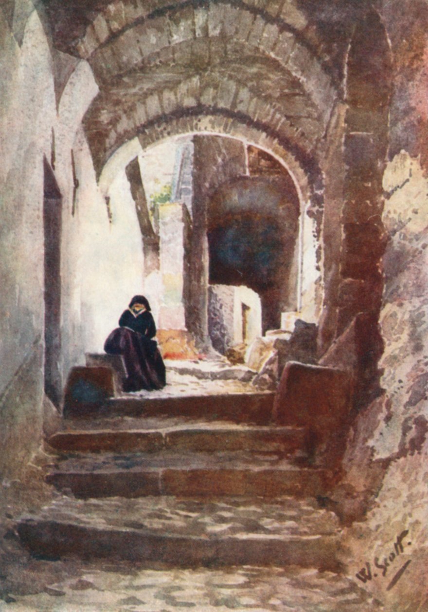 Street in Apricale by William Scott