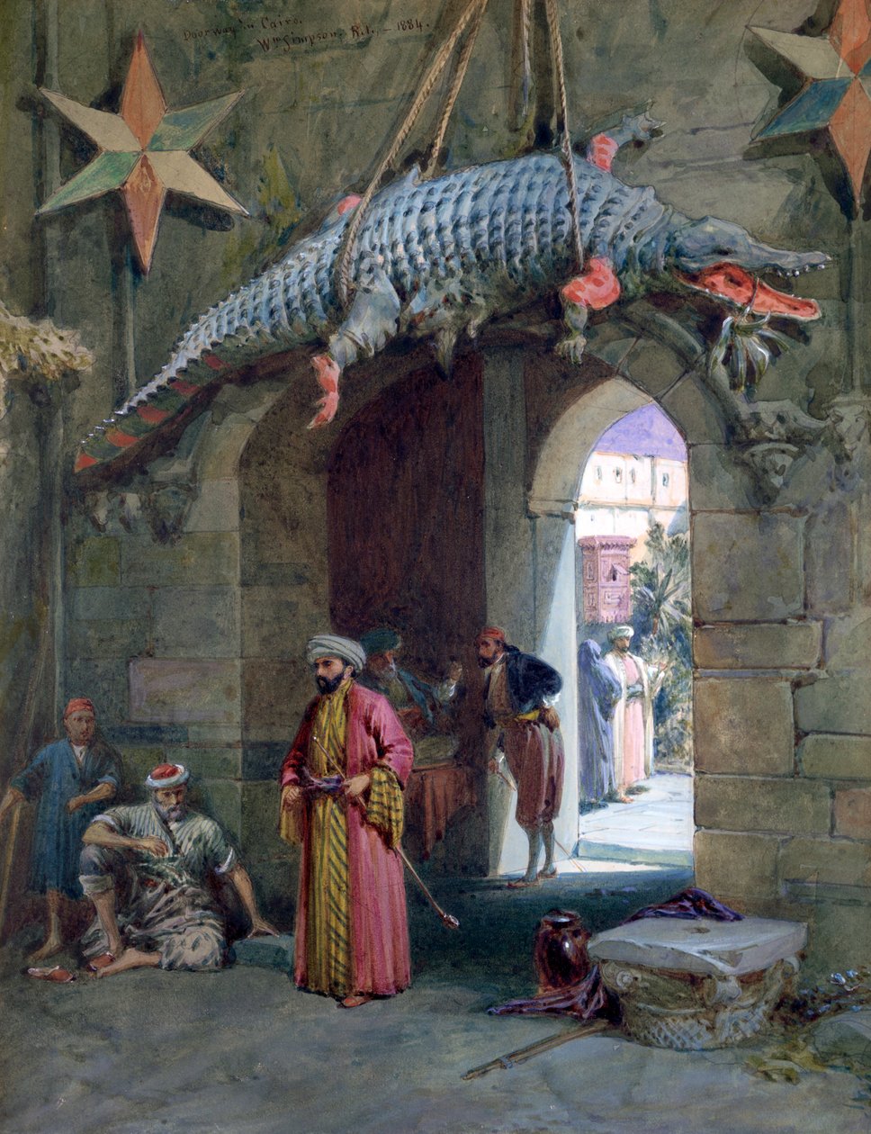 A Doorway in Cairo, 1884 by William Crimea Simpson
