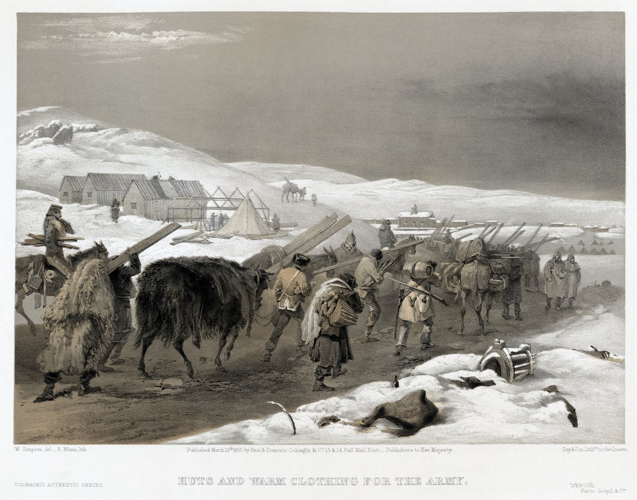 British Troops on the Road to Sevastopol by William Crimea Simpson