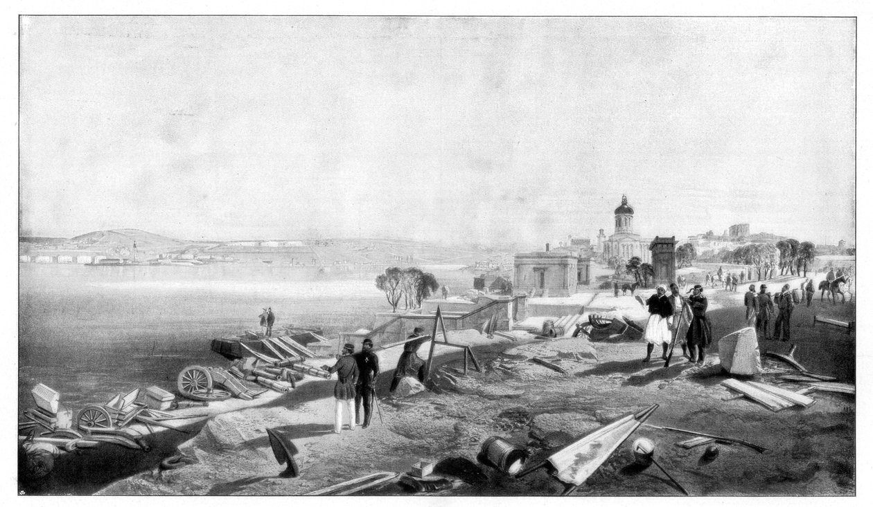 Sebastopol from the Rear of Fort Nicholas by William Crimea Simpson