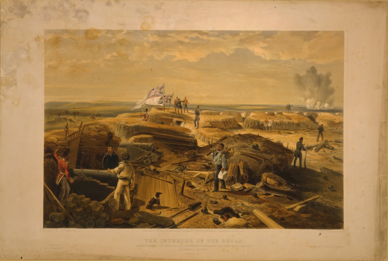 The Interior of the Redan Taken from Its Left Face by William Crimea Simpson