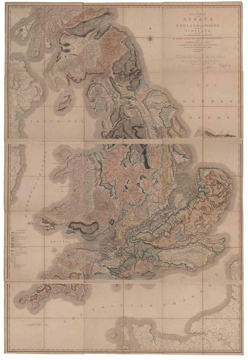 Delineation of the Strata of England and Wales with a Part of Scotland by William Smith